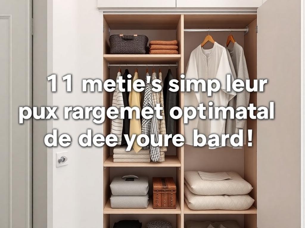 11 astuces faciles pour un placard organisé et sans chaos au quotidien