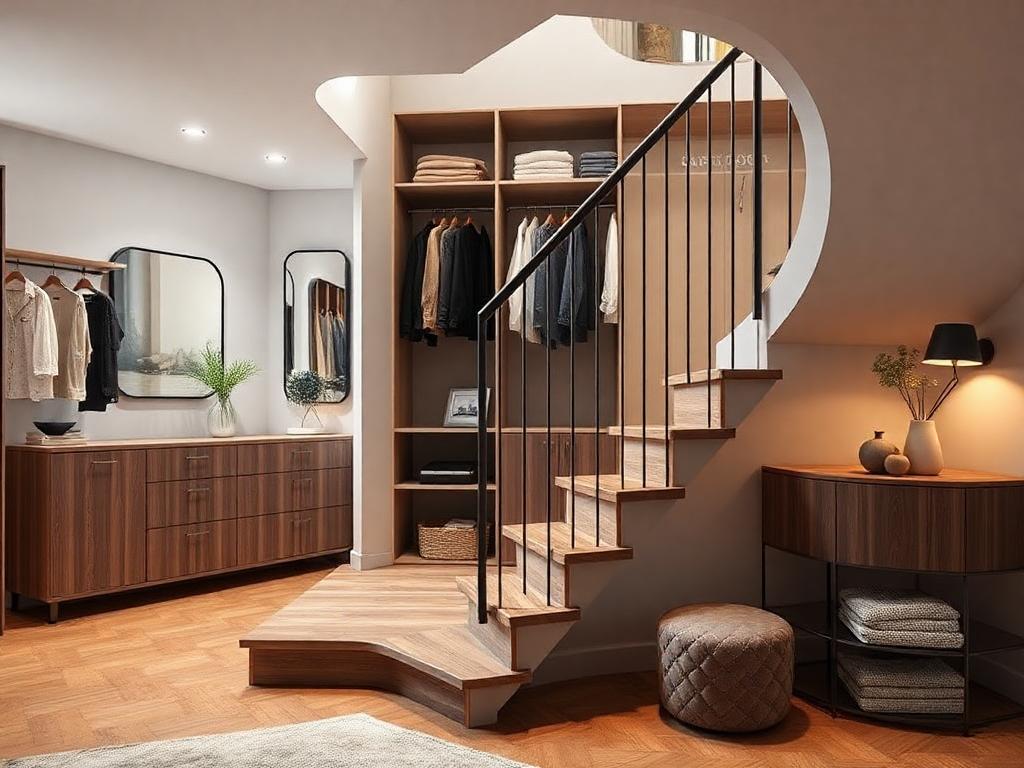 L'escalier sur mesure qui cache un dressing et optimise l'espace