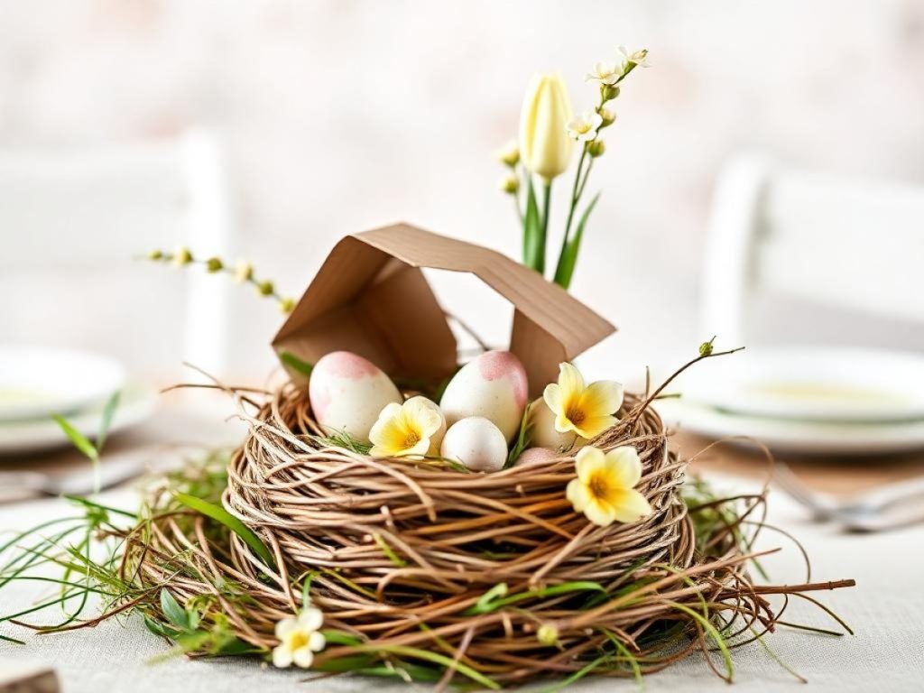 Curly Willow Easter Nest Centerpiece