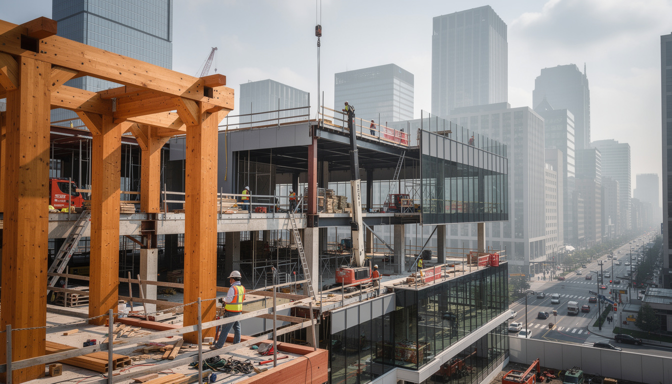 découvrez comment la transition du bois massif vers les matériaux industriels s'intensifie dans divers secteurs, transformant les méthodes de construction et de fabrication.