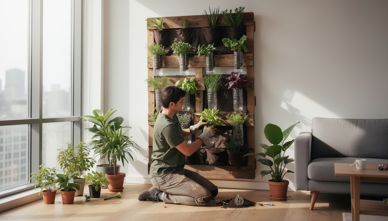 découvrez comment créer un mur végétal intérieur unique et écologique en utilisant des matériaux recyclés. guide pratique pour un jardin vertical durable et esthétique chez vous.