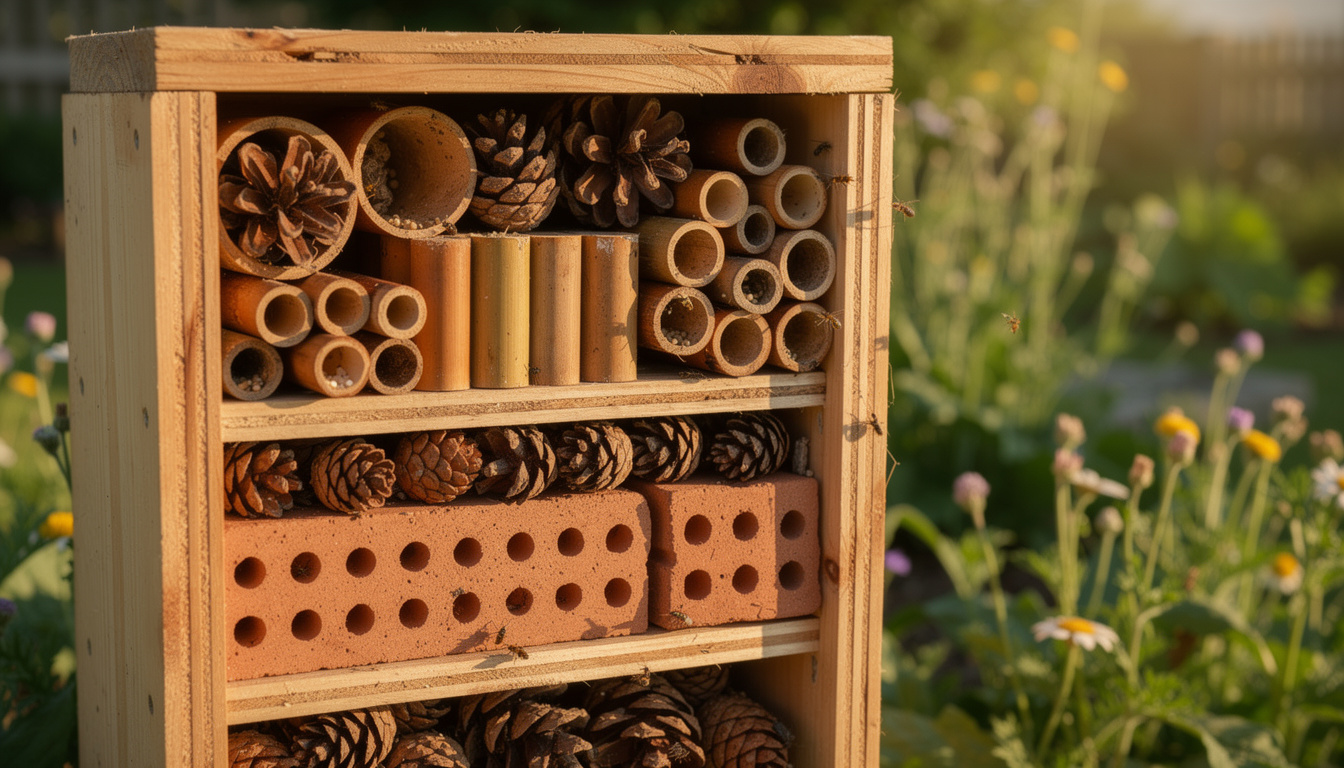 apprenez à fabriquer un hôtel à insectes écologique en utilisant des matériaux récupérés, pour favoriser la biodiversité dans votre jardin de manière simple et durable.