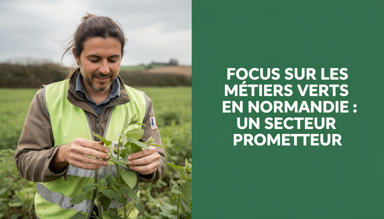 découvrez les métiers verts en normandie, un secteur en pleine croissance offrant de nombreuses opportunités pour un avenir durable et écologique.