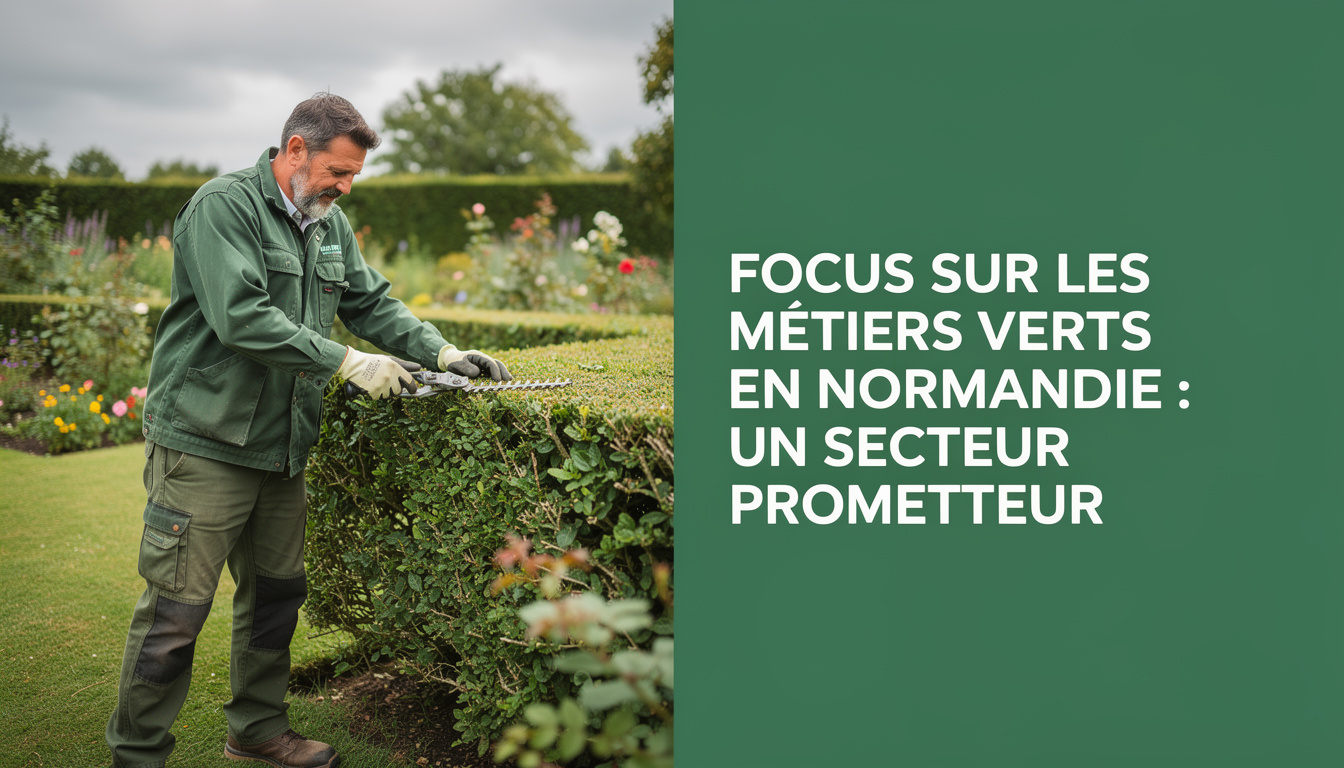 découvrez les métiers verts en normandie, un secteur en pleine croissance offrant de nombreuses opportunités d'emploi et contribuant au développement durable de la région.
