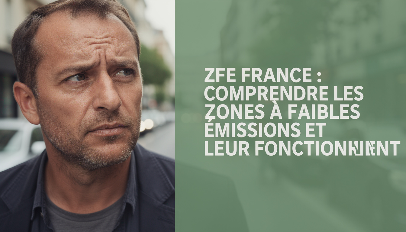 découvrez tout ce qu'il faut savoir sur les zones à faibles émissions (zfe) en france : définition, objectifs et fonctionnement pour mieux comprendre leur impact environnemental.