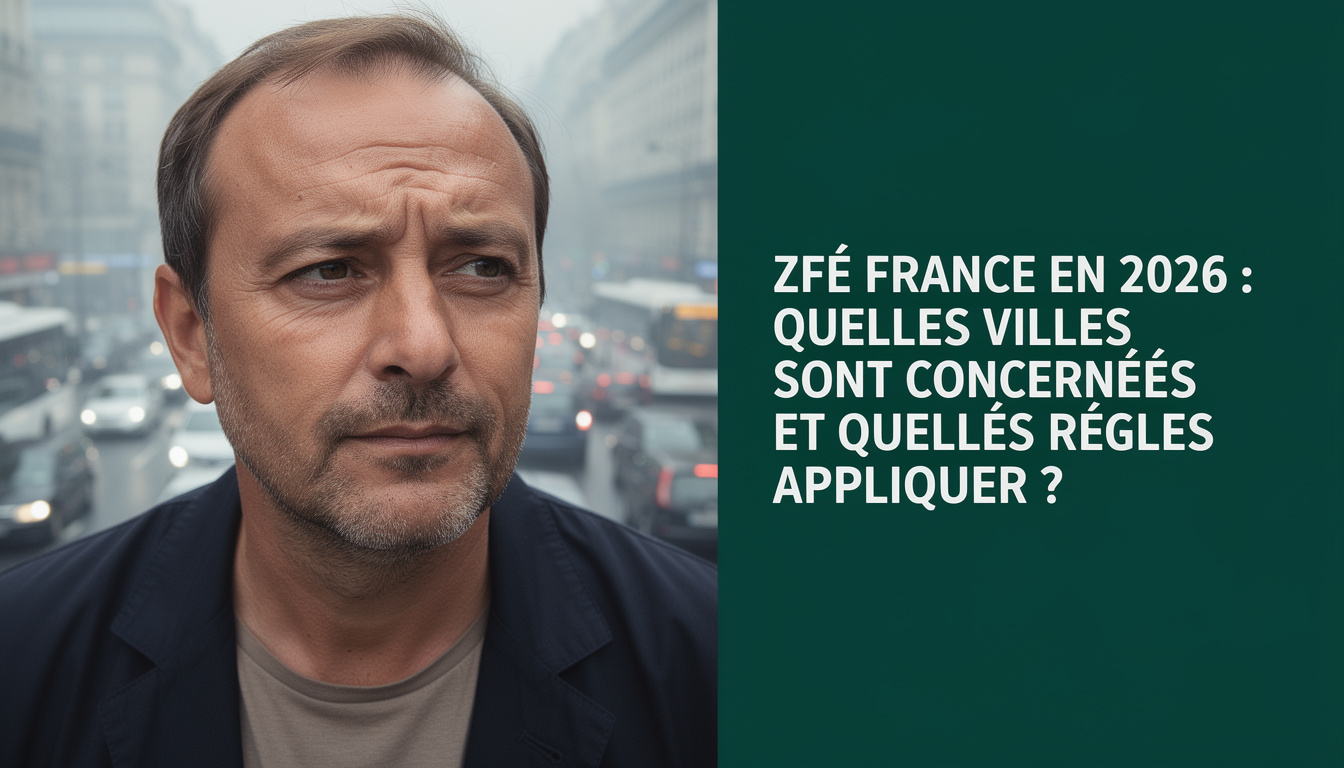 découvrez quelles villes françaises seront concernées par la zfe en 2026 et quelles règles seront à appliquer pour respecter cette nouvelle réglementation environnementale.